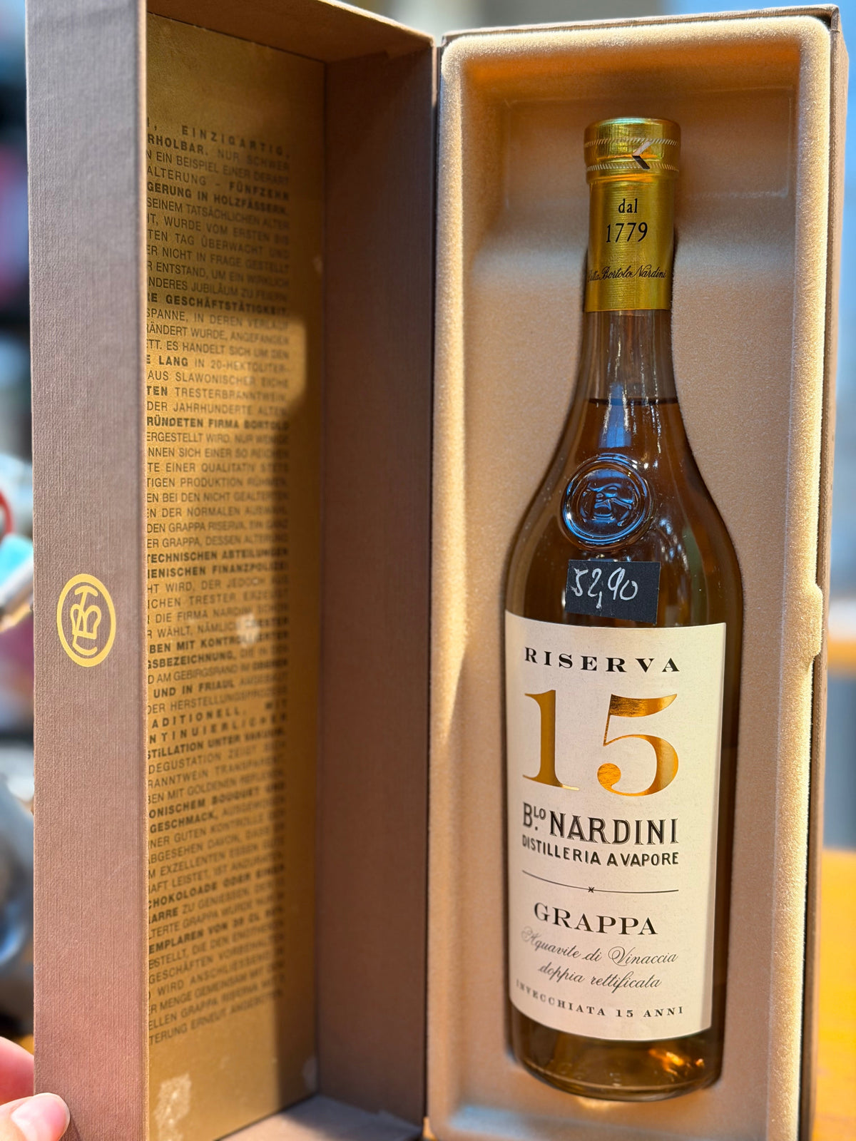 Nardini Grappa Riserva 15 Anni