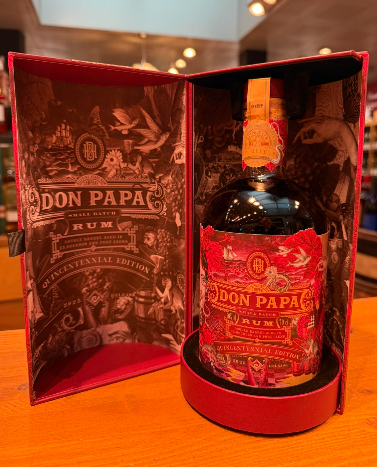 Don Papa QuincenTennial Edition 50% – Speciale Filipijnse Rum in Collector Gift Box